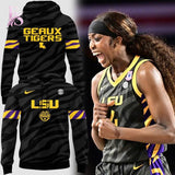 2026 Black Uniform LSU Tigers Women’s Basketball Hoodie