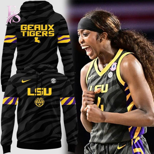 2026 Black Uniform LSU Tigers Women’s Basketball Hoodie