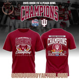 25 - 26 Chick -Fil-A Peach Bowl Champions Indiana Hoosiers Tshirt, Hoodie
