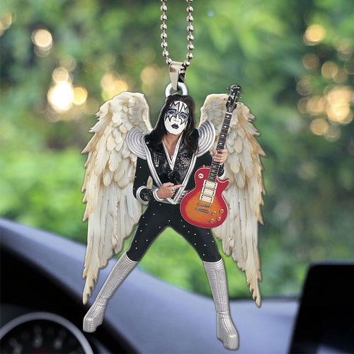 KISS x Ace Frehley Custom shape 2-sided Acrylic Car Ornament – MAITM13490
