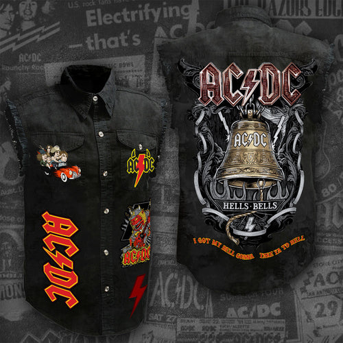 AC/DC 3D Lightweight Sleeveless Denim Shirt – ANHNV 3034