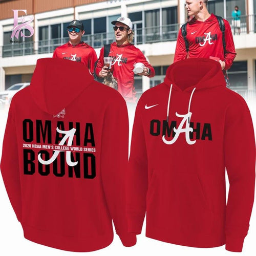 Alabama Crimson Tide 2026 Baseball College World Series OmaTide Hoodie
