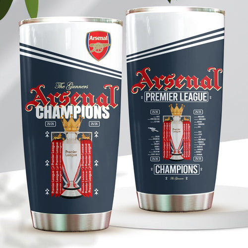 Arsenal FC Premier League Champions 25/26 Tumbler Cup – HOATT18162