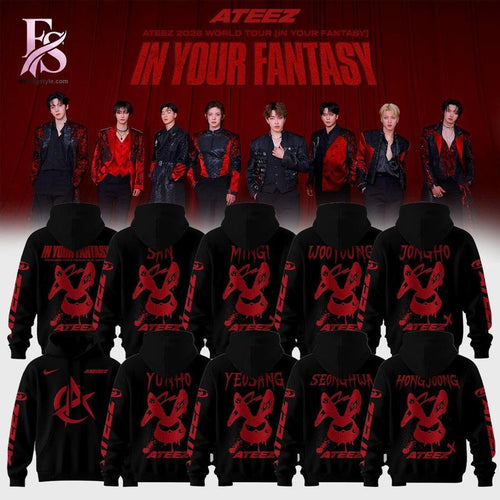 Ateez In Your Fantasy World Tour 2026 Hoodie