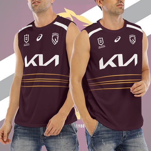 Brisbane Broncos 3D O-neck Tank Top – TANTN22788