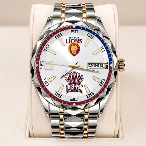 Brisbane Lions 2026 AFL Premiers Alloy Luxury Quartz Watch – TANTN25840