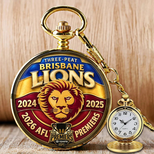 Brisbane Lions 2026 AFL Premiers Pocket Watch – MAITM15378