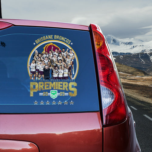 Brisbane Broncos Premiers 2025 3D Car Sticker – TANTN17256