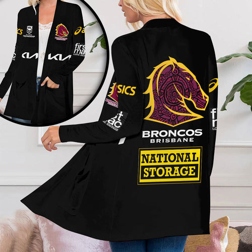 Brisbane Broncos Women's Patch Pocket Cardigan – VANDH 480