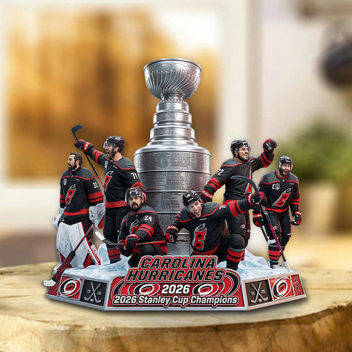Carolina Hurricanes 2026 Stanley Cup Champions Custom Shape Acrylic Plaque – TMTHU6813