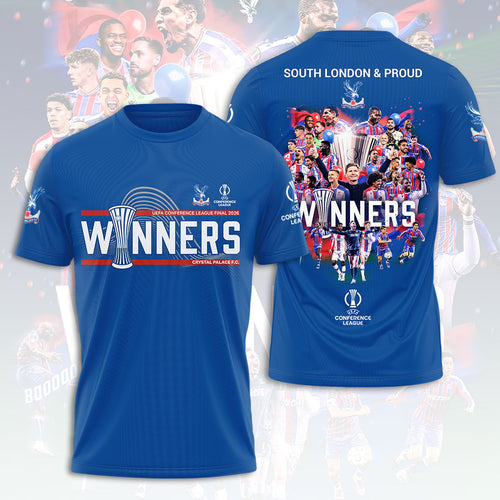 Crystal Palace FC 2026 UEFA Conference League Winners 3D Apparel – HOATT18280