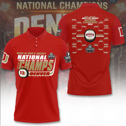 Denver Pioneers 2026 Men's Ice Hockey National Champions 3D Apparel – TANTN22372