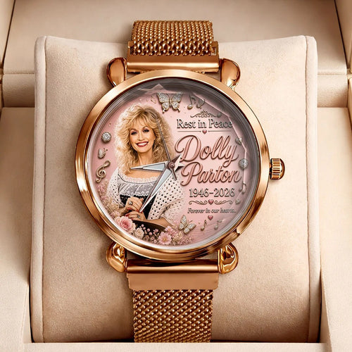 Dolly Parton Mesh Strap Quartz Watch – TMTHU8925