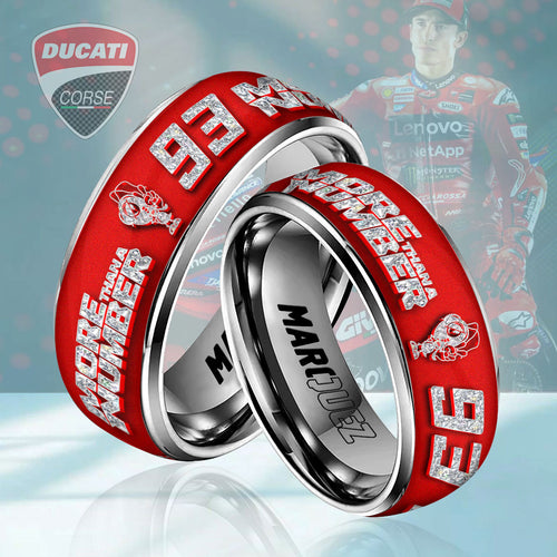 Ducati Lenovo Team x Marc Márquez 2025 World Champion Custom Alloy Ring – HOATT13870