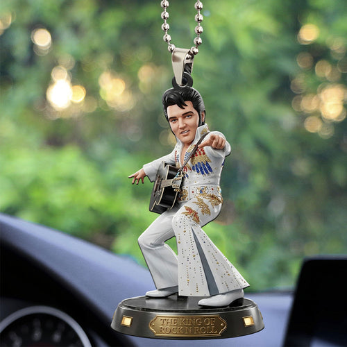 Elvis Presley Custom shape 2-sided Acrylic Car Ornament โ TMTHU6180