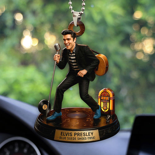 Elvis Presley Custom shape 2-sided Acrylic Car Ornament – HOATT13710