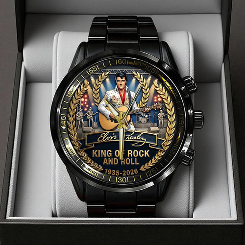Elvis Presley Black Stainless Steel Watch – TANTN20586