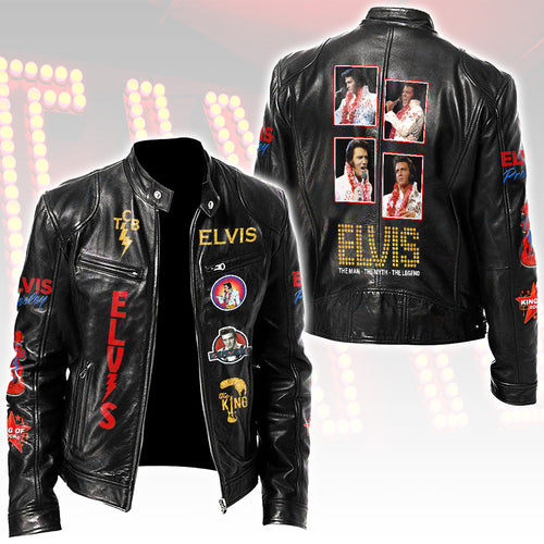 Elvis Presley Motorcycle Leather Jacket – HOATT15645