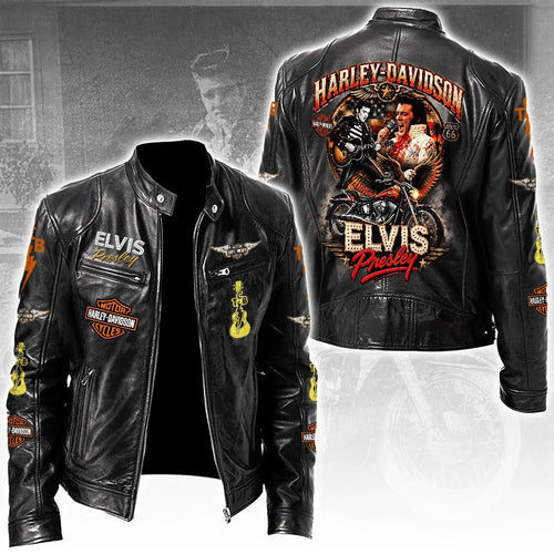 Elvis Presley Motorcycle Leather Jacket – TANTN26091