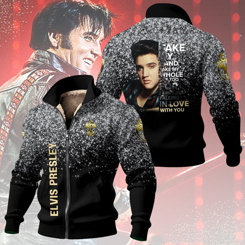 Elvis Presley Thick Knit Fleece Jacket – TMTHU2661