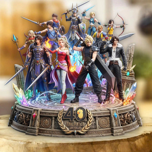 Final Fantasy 40th Anniversary Custom Shape Acrylic Plaque – TMTHU9213
