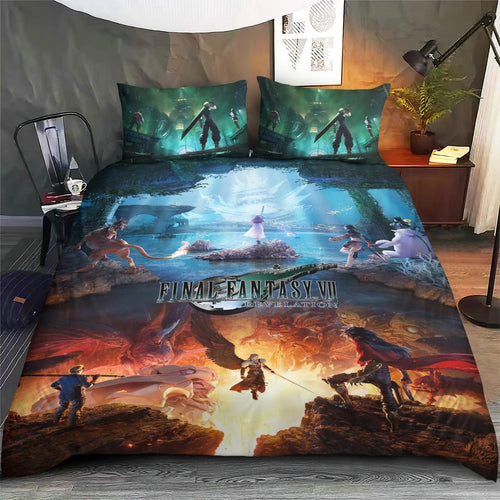 Final Fantasy VII Revelation 3-Piece Duvet Bedding Set – GNE8690