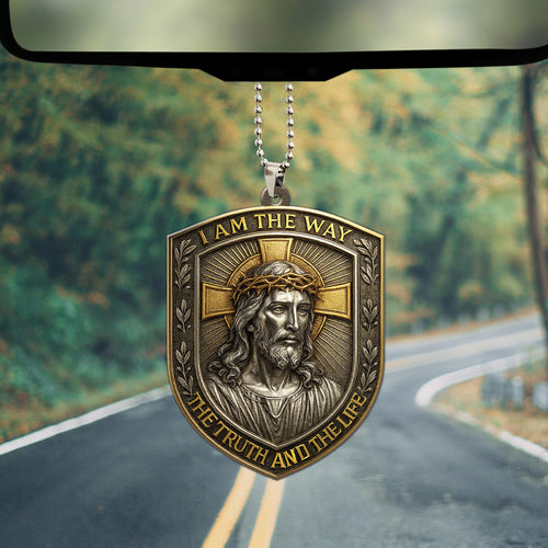Christian Custom Shape 2-Side Printed Acrylic Car Ornament – TMTHU313