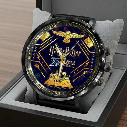Harry Potter 25th Anniversary Black Stainless Steel Watch – HOATT15214