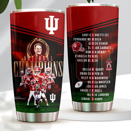Indiana Hoosiers Football 2026 National Champions Tumbler Cup – HOATT15793