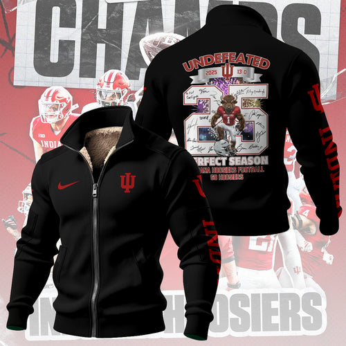 Indiana Hoosiers Football Thick Knit Fleece Jacket – TMTHU2855
