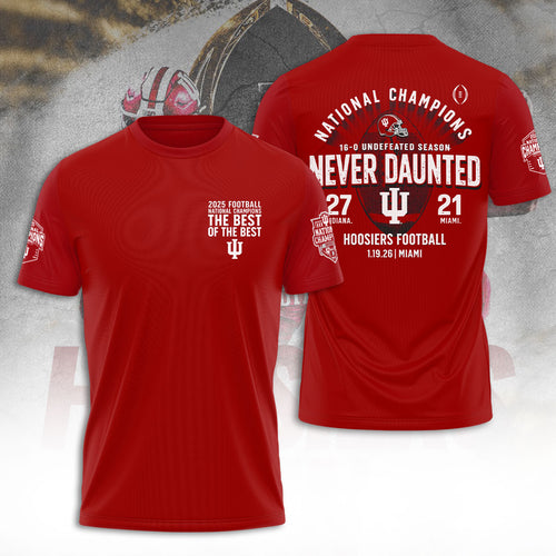 Indiana Hoosiers Football 2025 National Champions 3D Apparel – TANTN20447