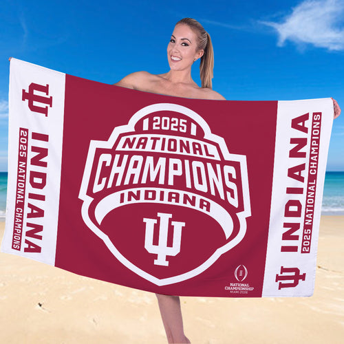 Indiana Hoosiers Football 2025 National Champions Rectangle Beach Towel – TANTN20145