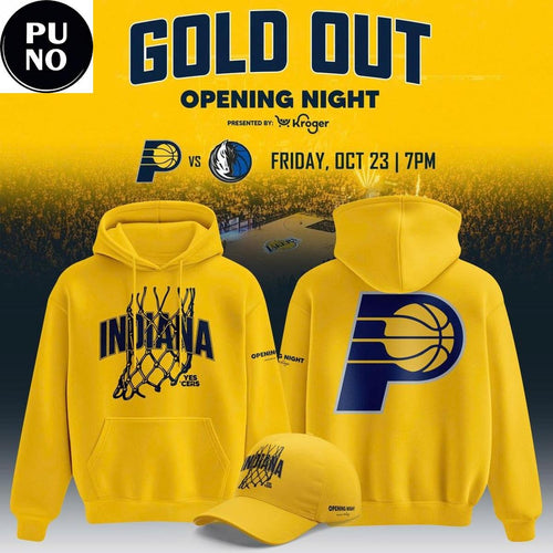 Indiana Pacers Gold Out Opening Night 2026 Hoodie T-Shirt