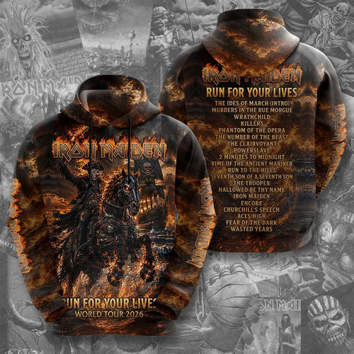 Iron Maiden 2026 World Tour 3D Apparel – TMTHU9736