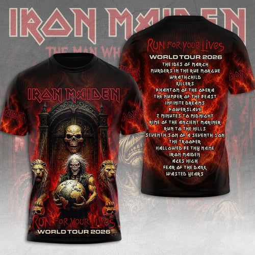 Iron Maiden 2026 World Tour 3D Apparel – MAITM15317
