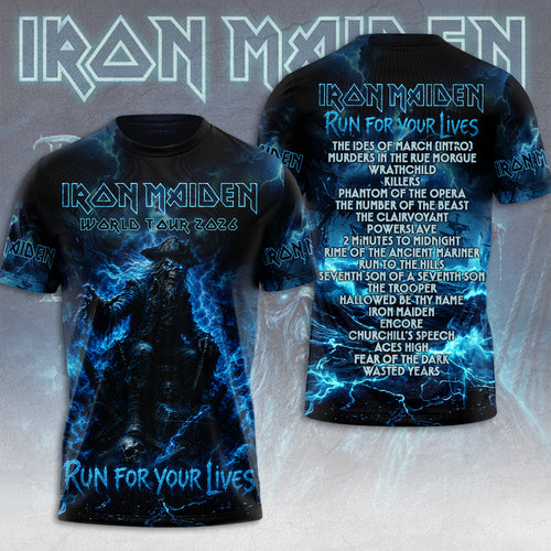 Iron Maiden 2026 World Tour 3D Apparel – TMTHU6877