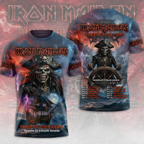 Iron Maiden 2026 World Tour 3D Apparel – TMTHU7386