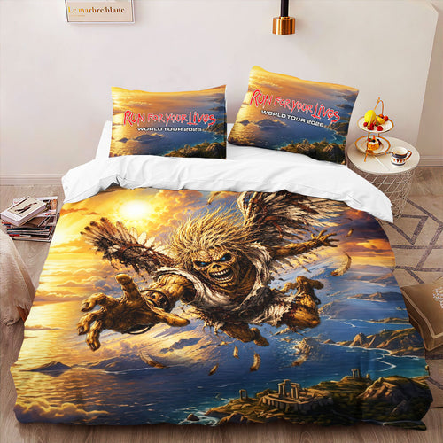 Iron Maiden 2026 World Tour 3-Piece Duvet Bedding Set – HOATT19382