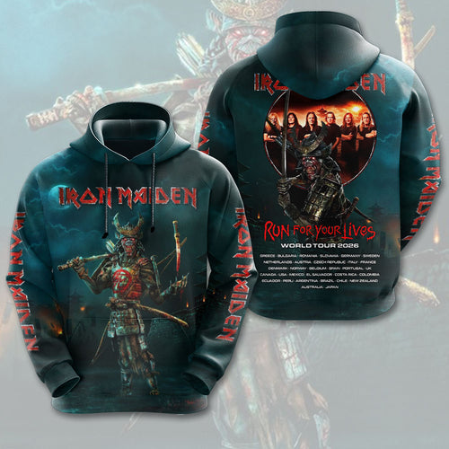 Iron Maiden 2026 World Tour 3D Apparel – HOATT16635
