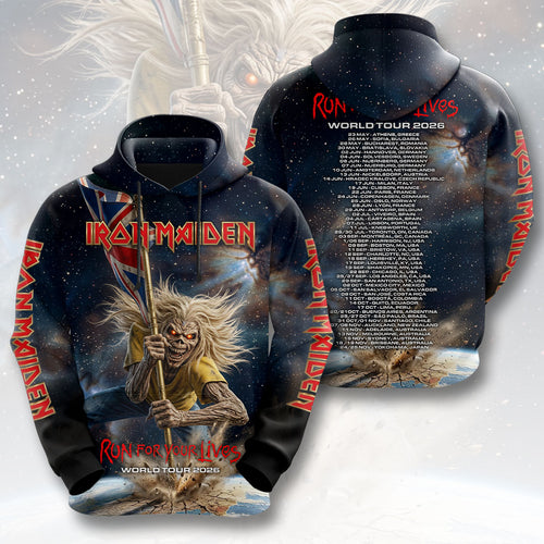 Iron Maiden 2026 World Tour 3D Apparel – HOATT18351