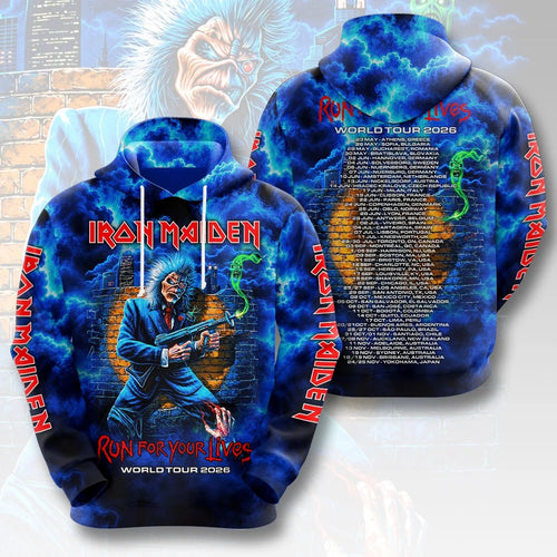Iron Maiden 2026 World Tour 3D Apparel – HOATT21434