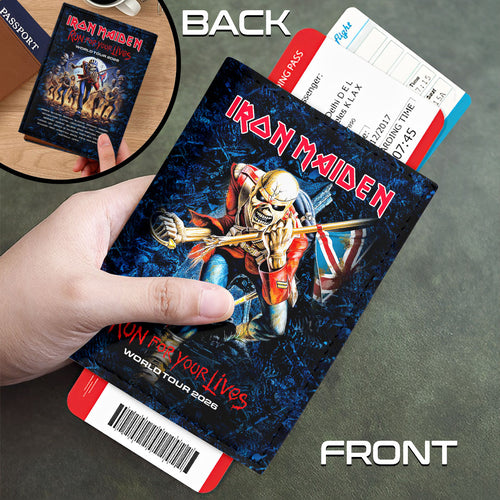 Iron Maiden 2026 World Tour Leather Passport Cover – HOATT18038