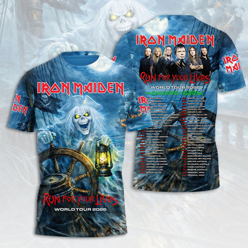 Iron Maiden 2026 World Tour 3D Apparel – HOATT17490