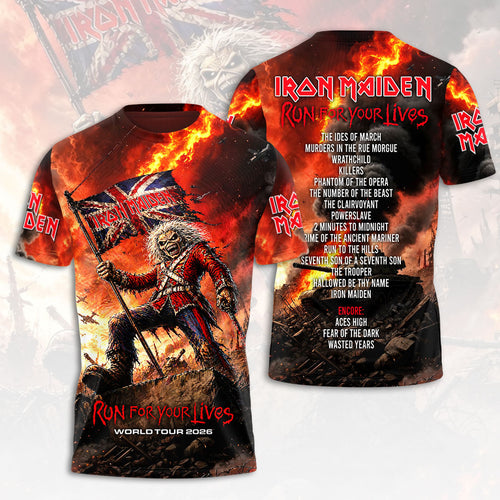Iron Maiden 2026 World Tour 3D Apparel – HOATT17834