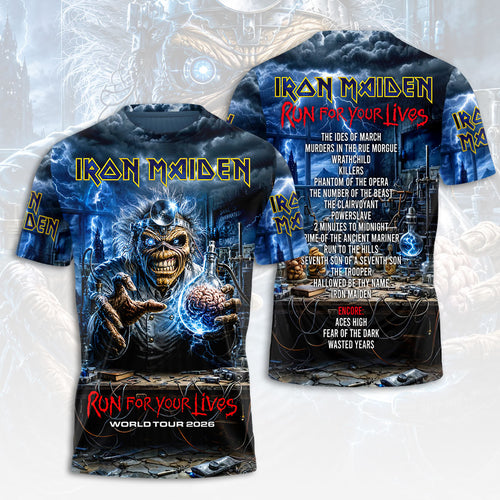 Iron Maiden 2026 World Tour 3D Apparel – HOATT18033