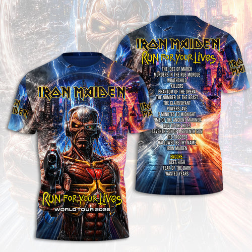 Iron Maiden 2026 World Tour 3D Apparel – HOATT18408