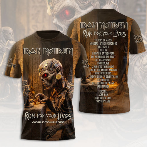 Iron Maiden 2026 World Tour 3D Apparel – HOATT18489
