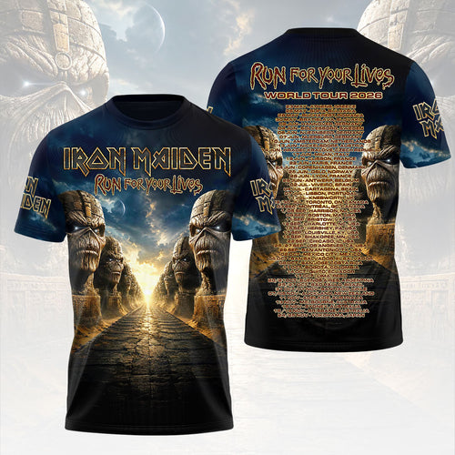 Iron Maiden 2026 World Tour 3D Apparel – HOATT18816