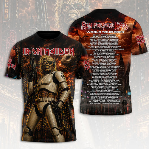 Iron Maiden 2026 World Tour 3D Apparel – HOATT19038