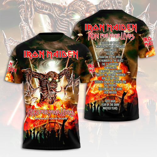 Iron Maiden 2026 World Tour 3D Apparel – HOATT19042
